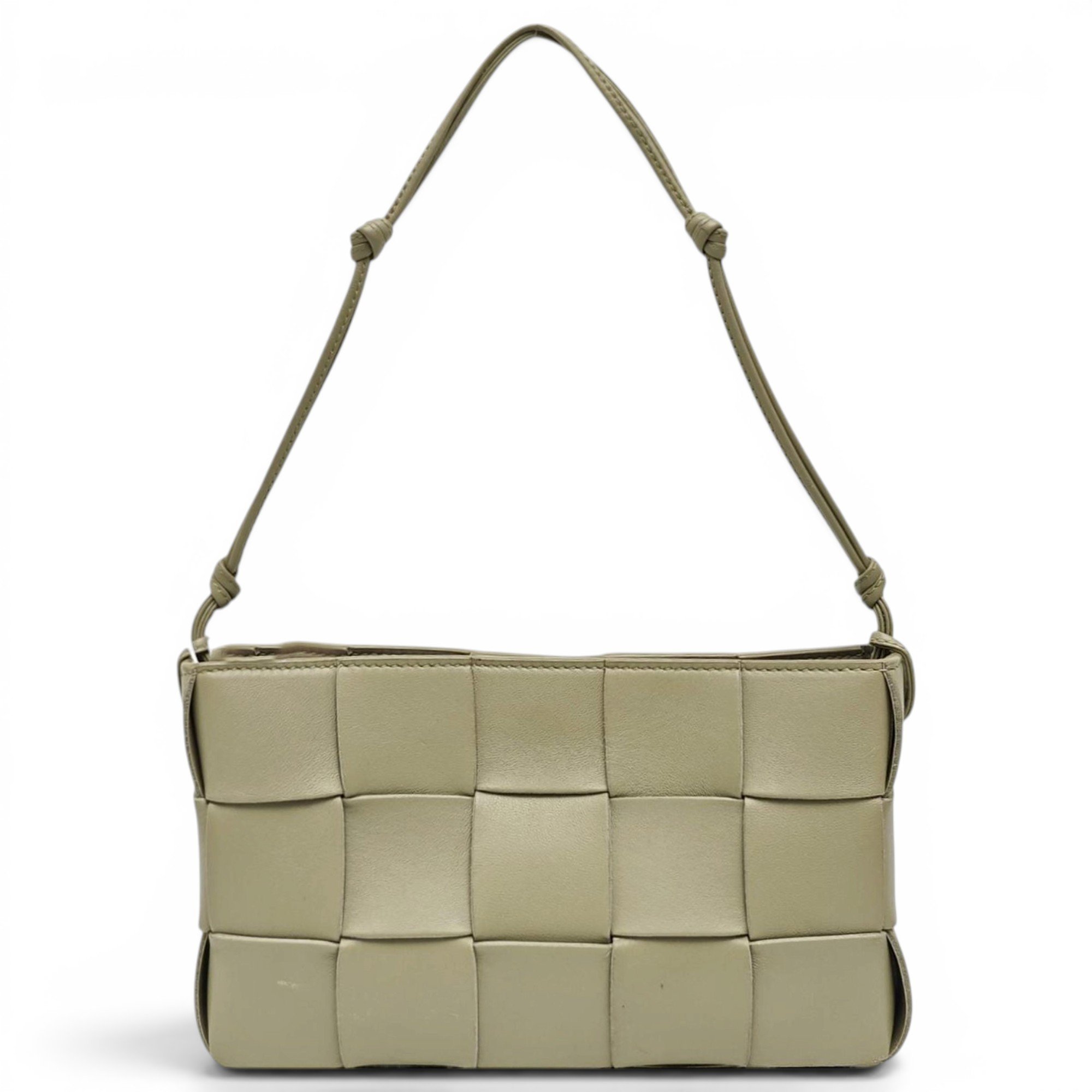 Cassette leather handbag