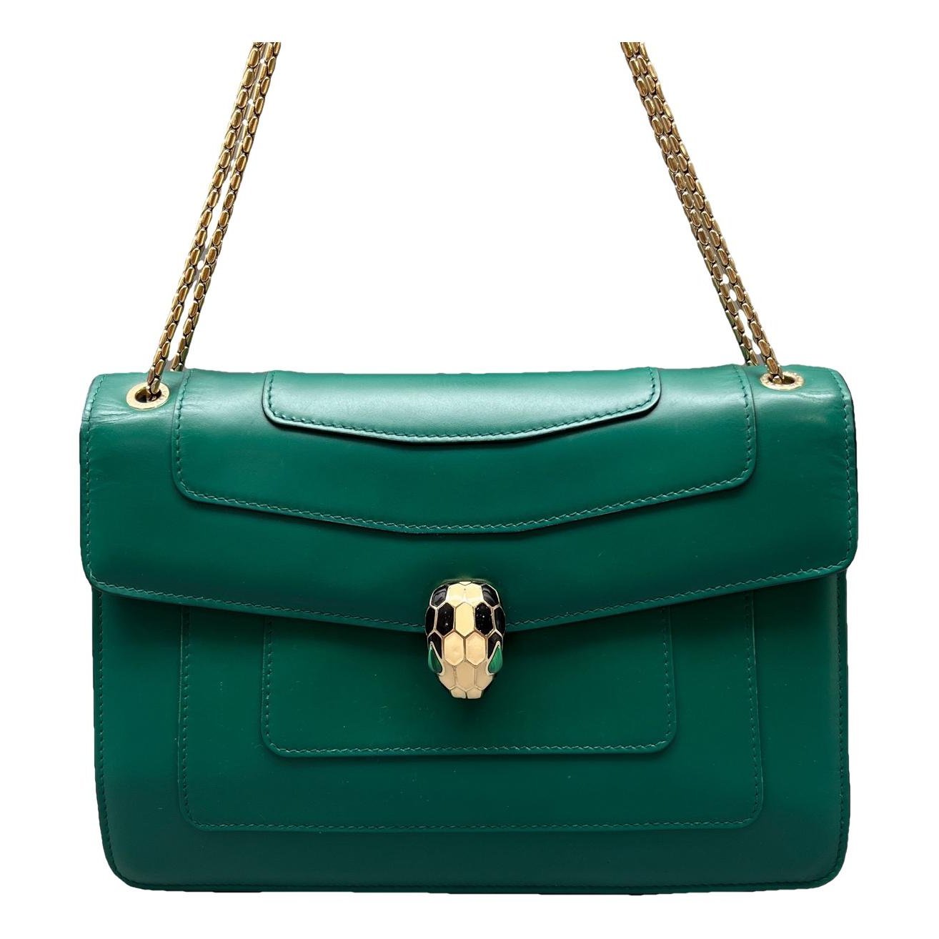 Serpenti leather handbag