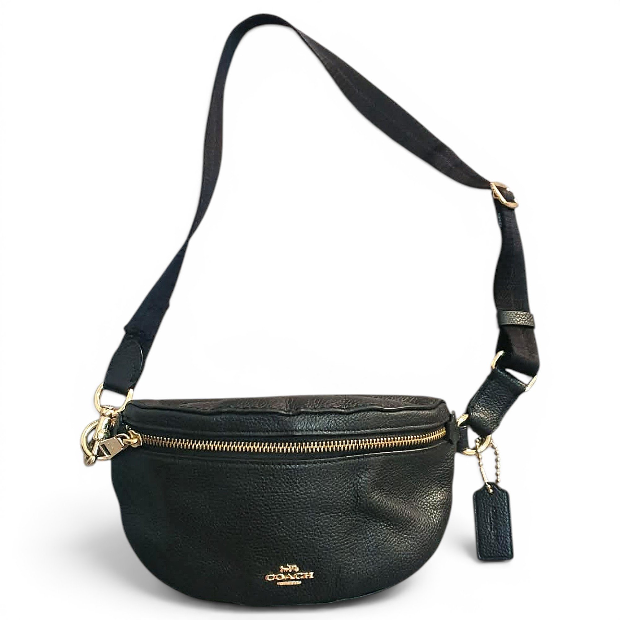Leather clutch bag