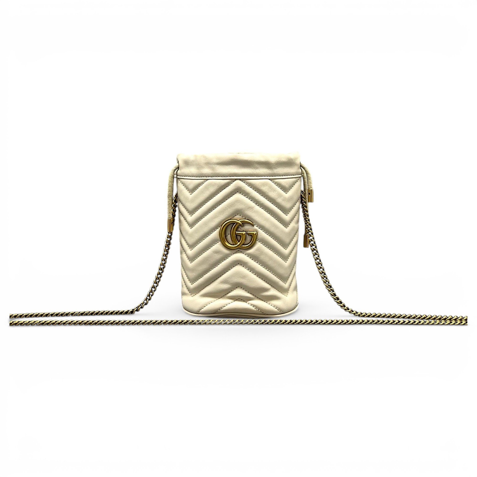 GG Marmont Chain Bucket leather handbag