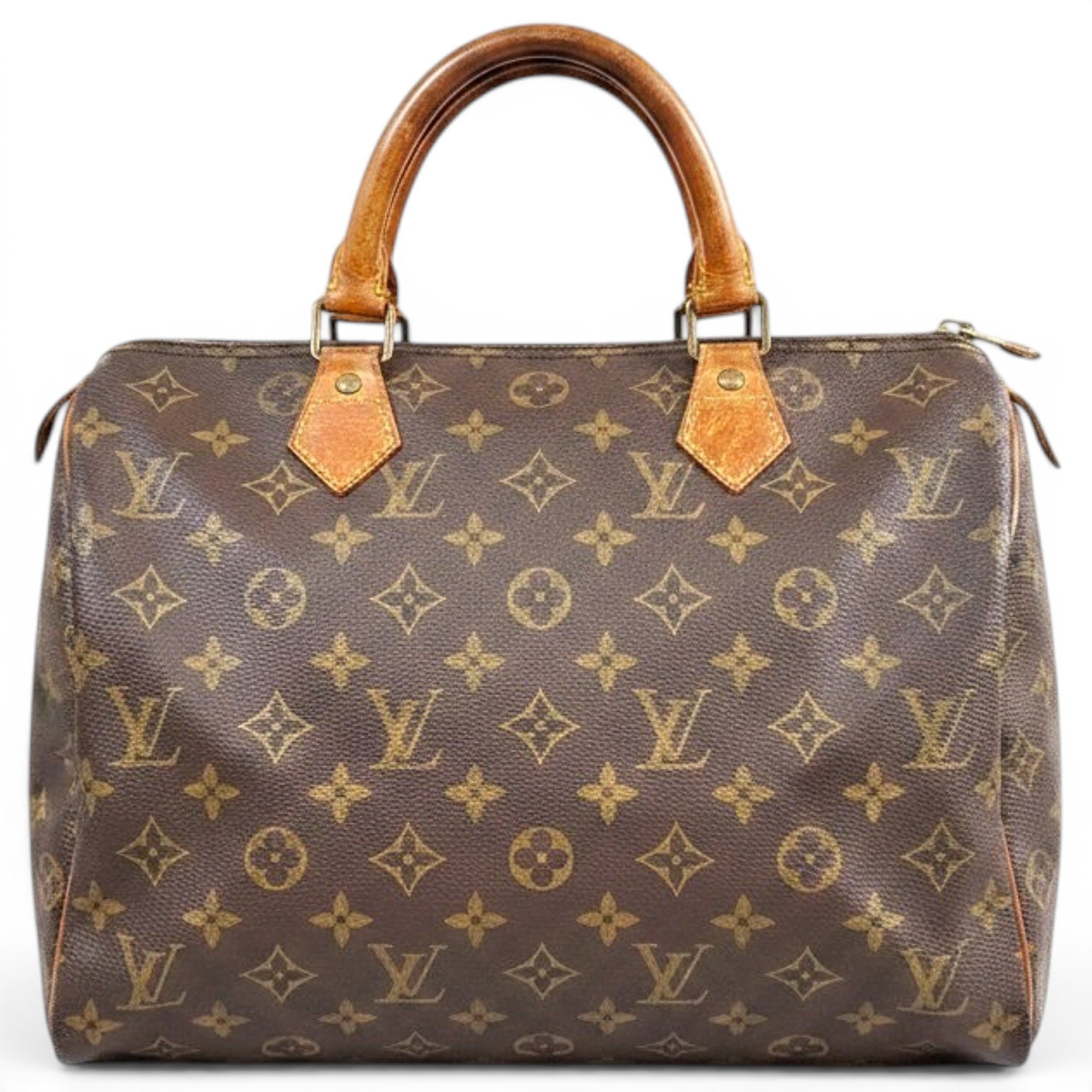 Speedy leather handbag