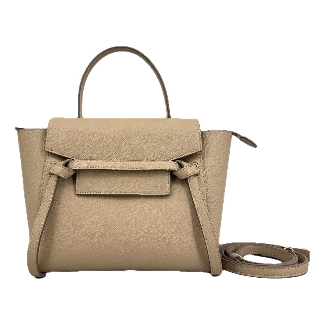Belt leather handbag