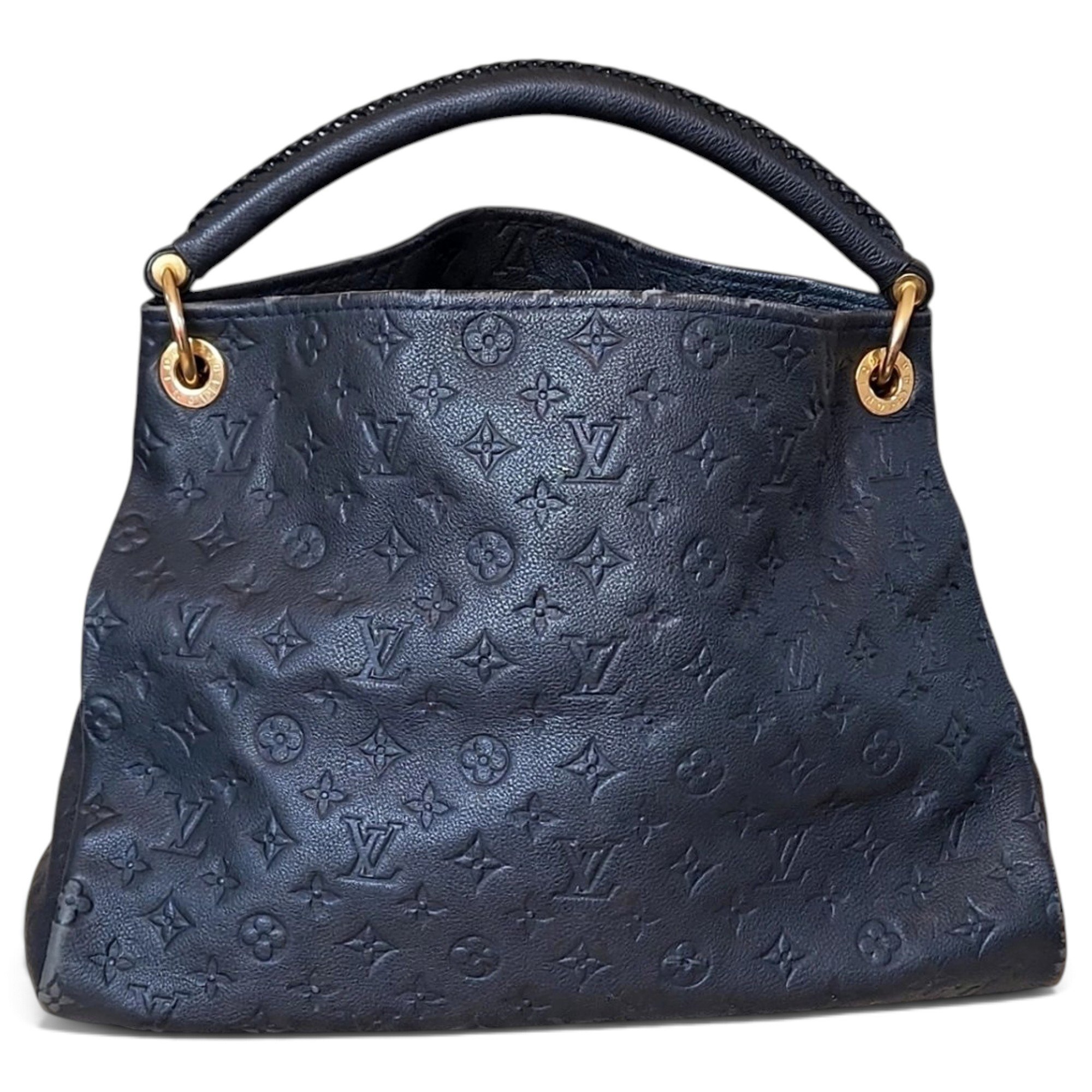 Artsy leather handbag