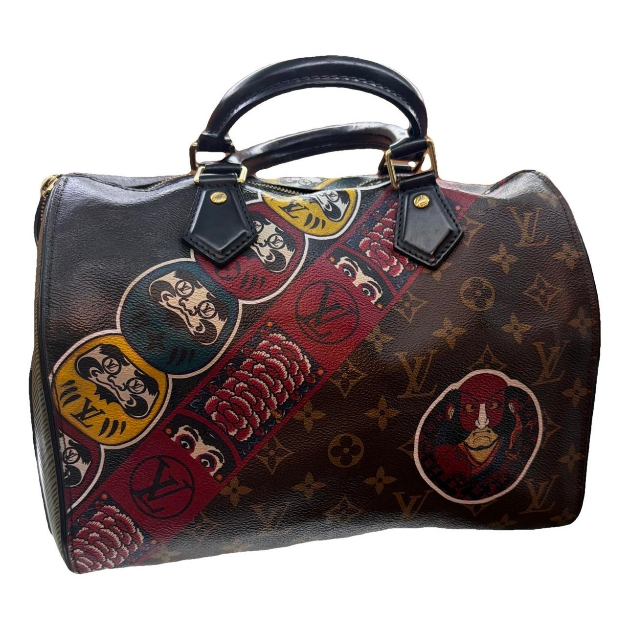 Speedy leather handbag