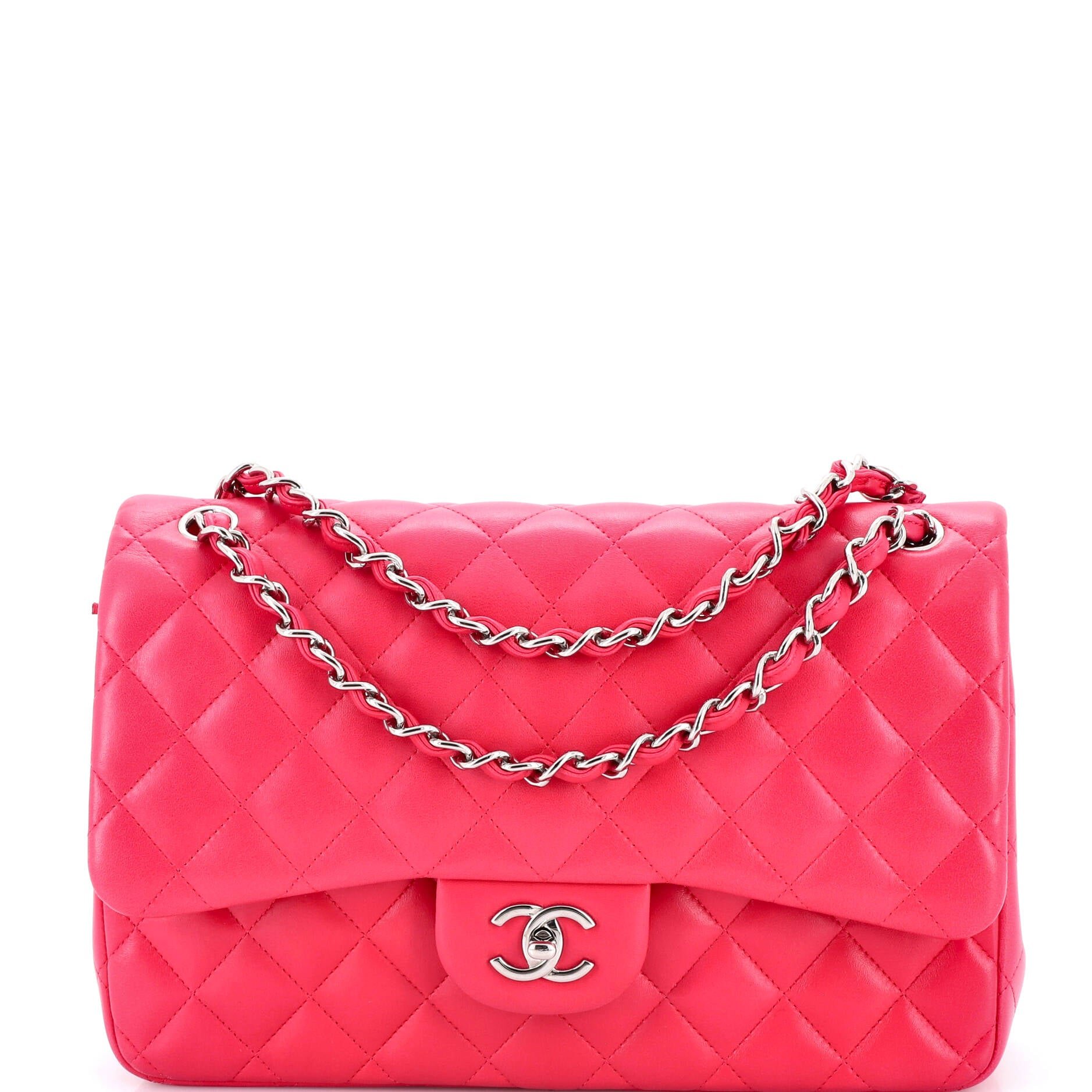 Chanel Classic Double Flap Bag Quilted Lambskin Jumbo