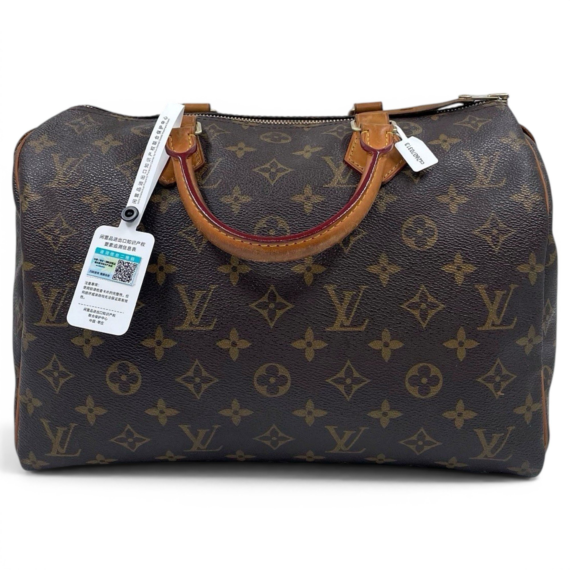 Speedy leather handbag
