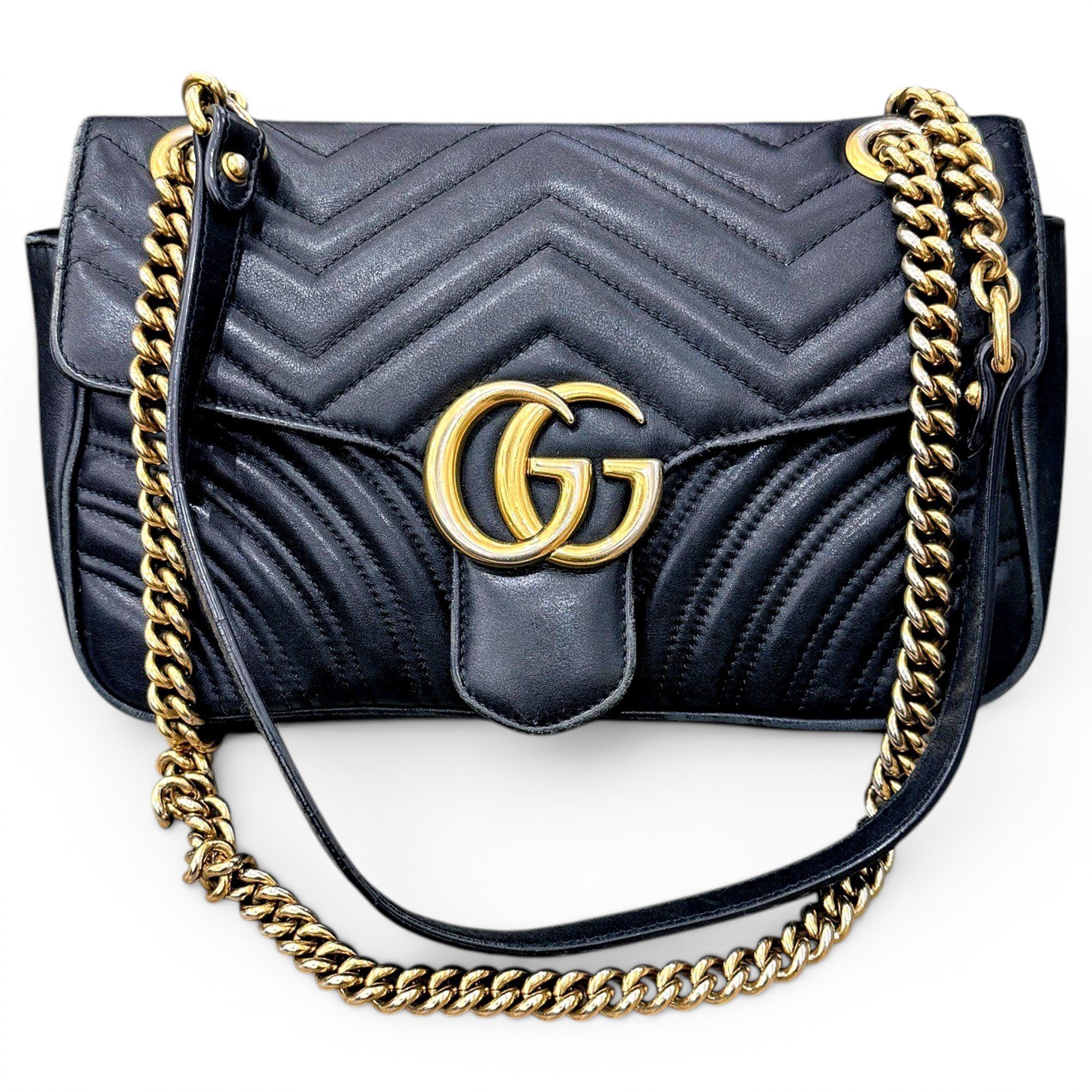 GG Marmont Flap leather crossbody bag