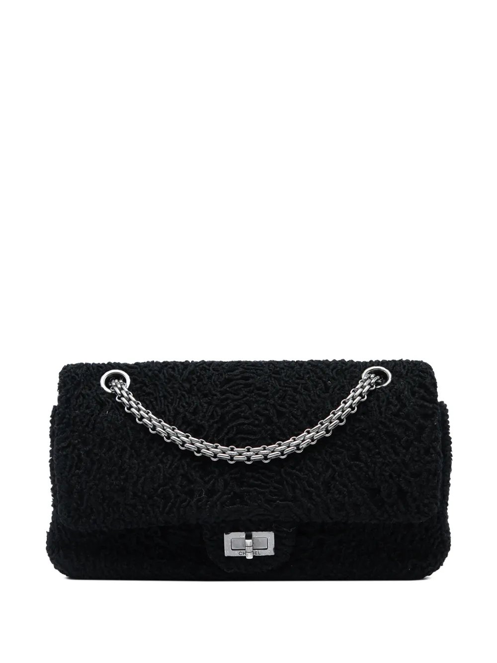 2008-2009 Boucle Wool Reissue 2.55 Double Flap 225 shoulder bag