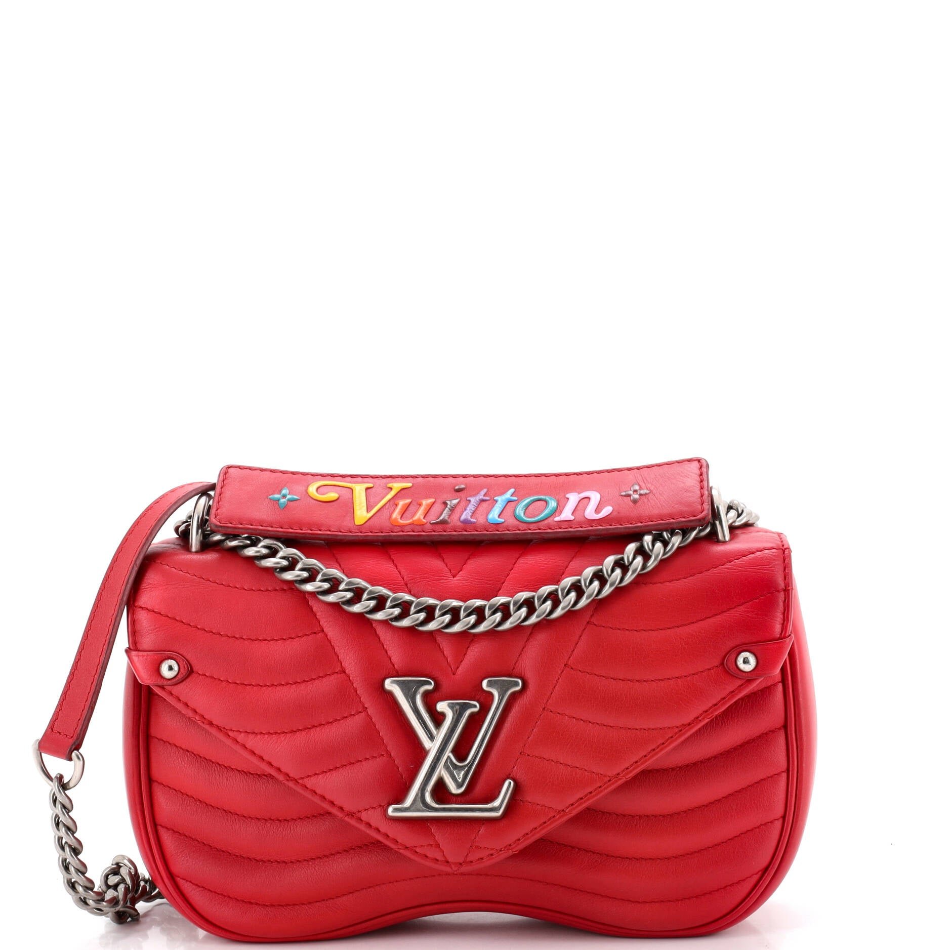 New Wave Chain Bag Quilted Leather PM