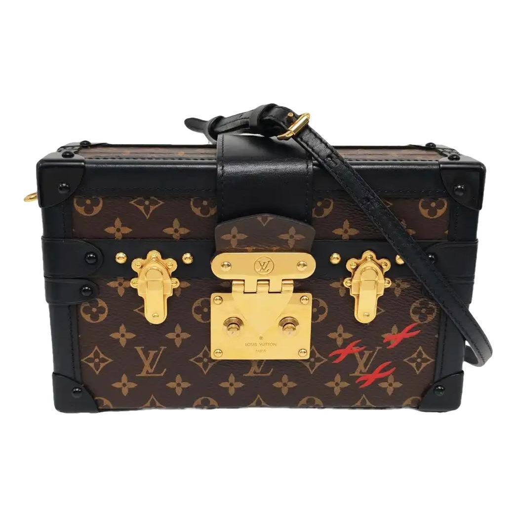 Petite Malle leather crossbody bag