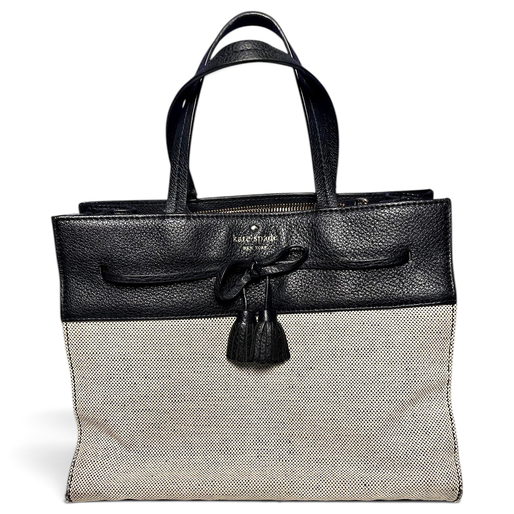Duo leather tote
