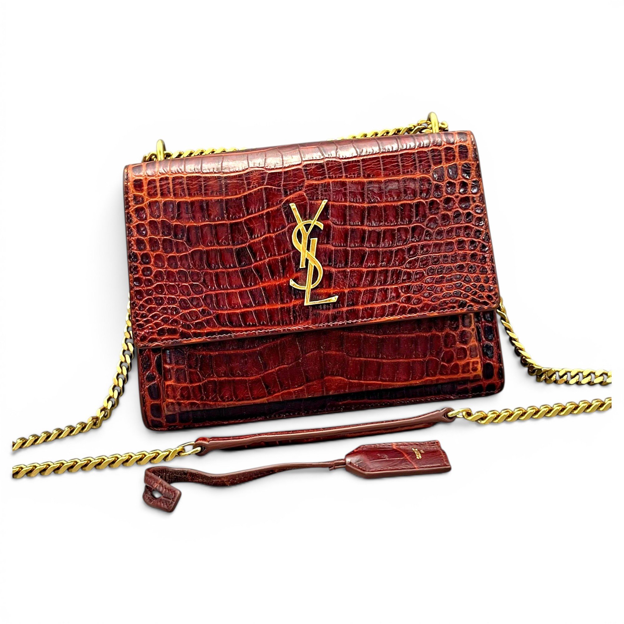 Sunset leather handbag