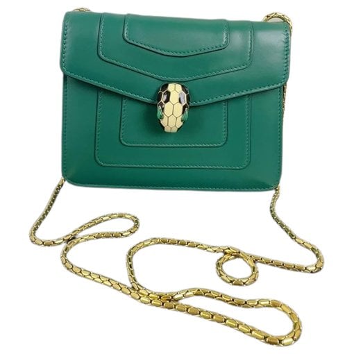 Serpenti leather handbag