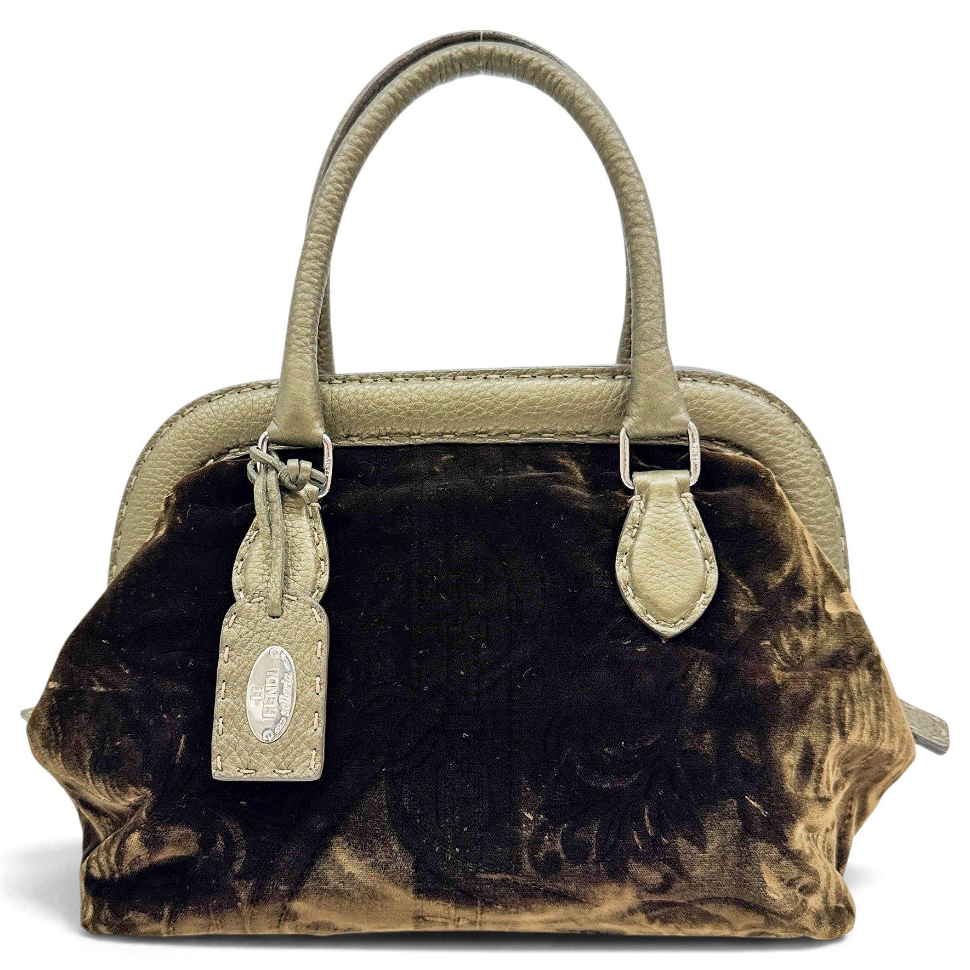 Velvet handbag