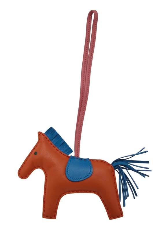 Multicolor Lambskin Rodeo Bag Charm MM