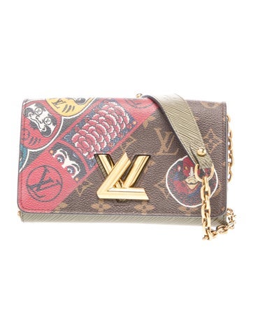 LV Monogram kabuki twist wallet on chain