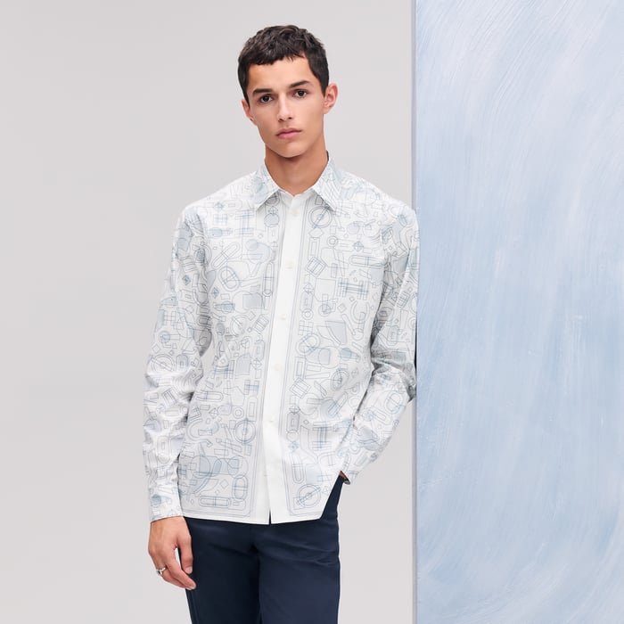 Brume "Fragments Equestres" Straight Cut Shirt