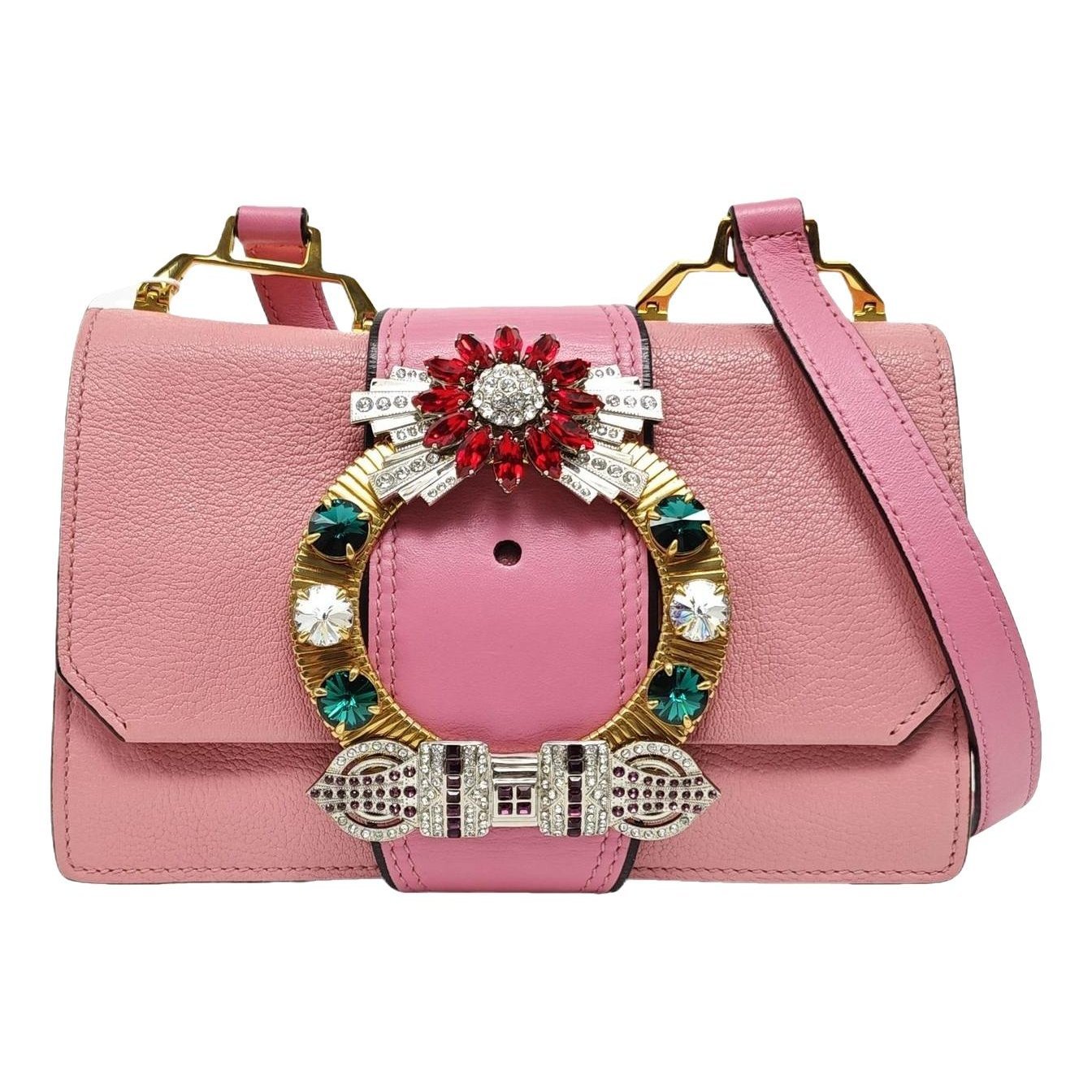 Miu Lady leather handbag