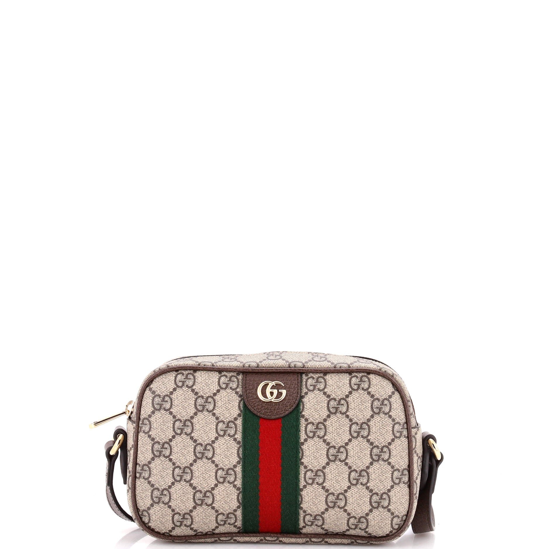 Ophidia Camera Bag GG Coated Canvas and Leather Small
