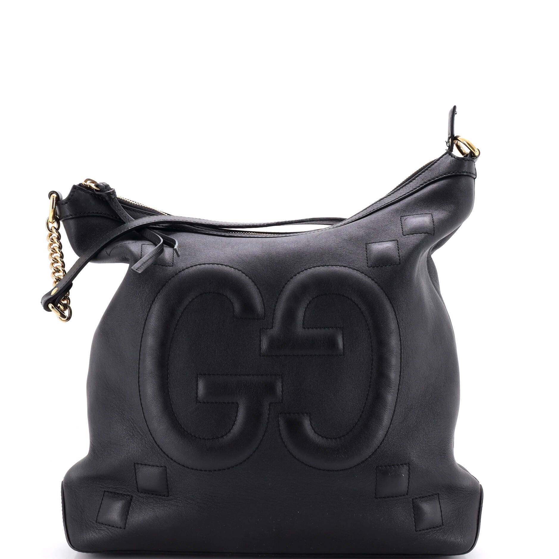 Apollo Hobo GG Embossed Calfskin Medium