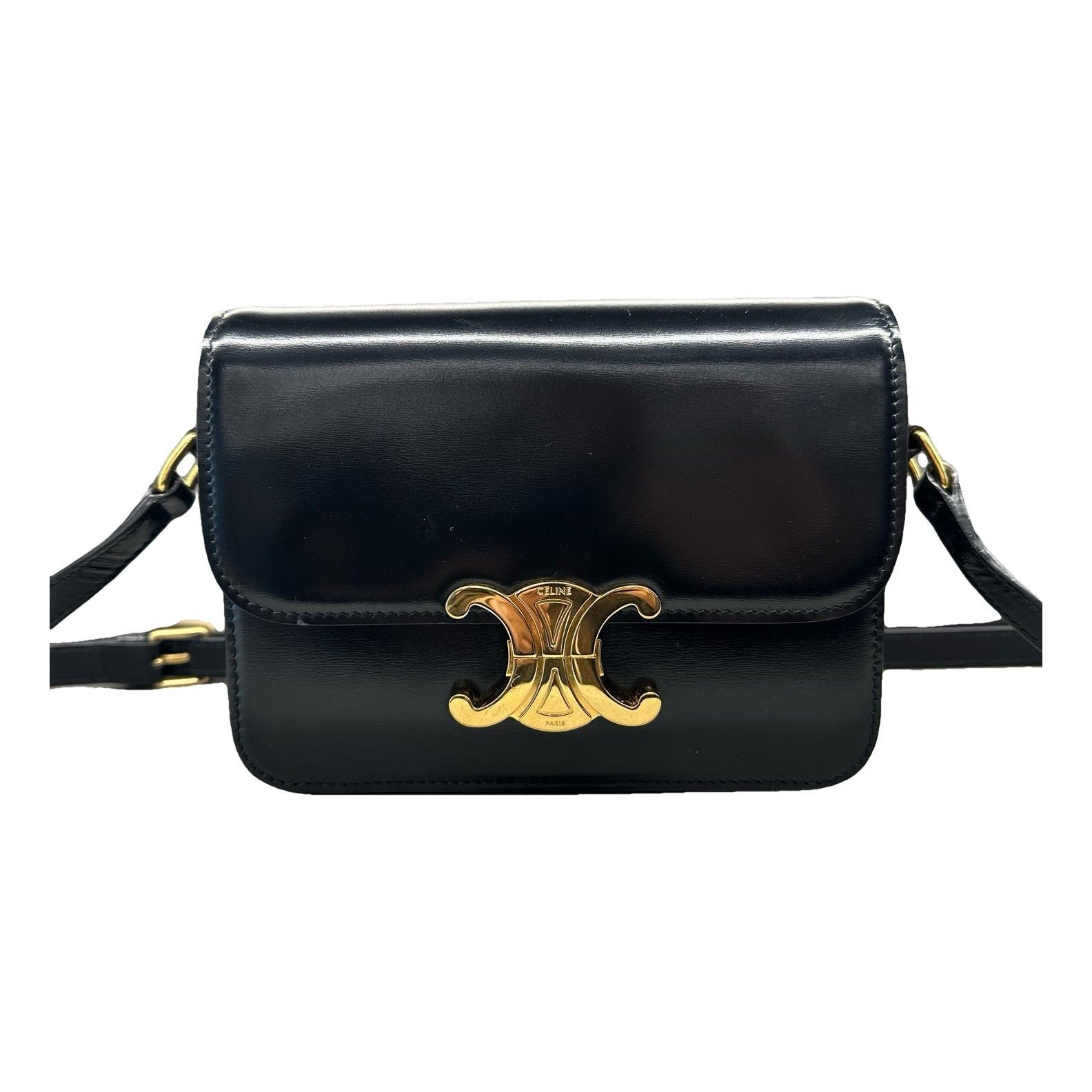 Triomphe leather handbag