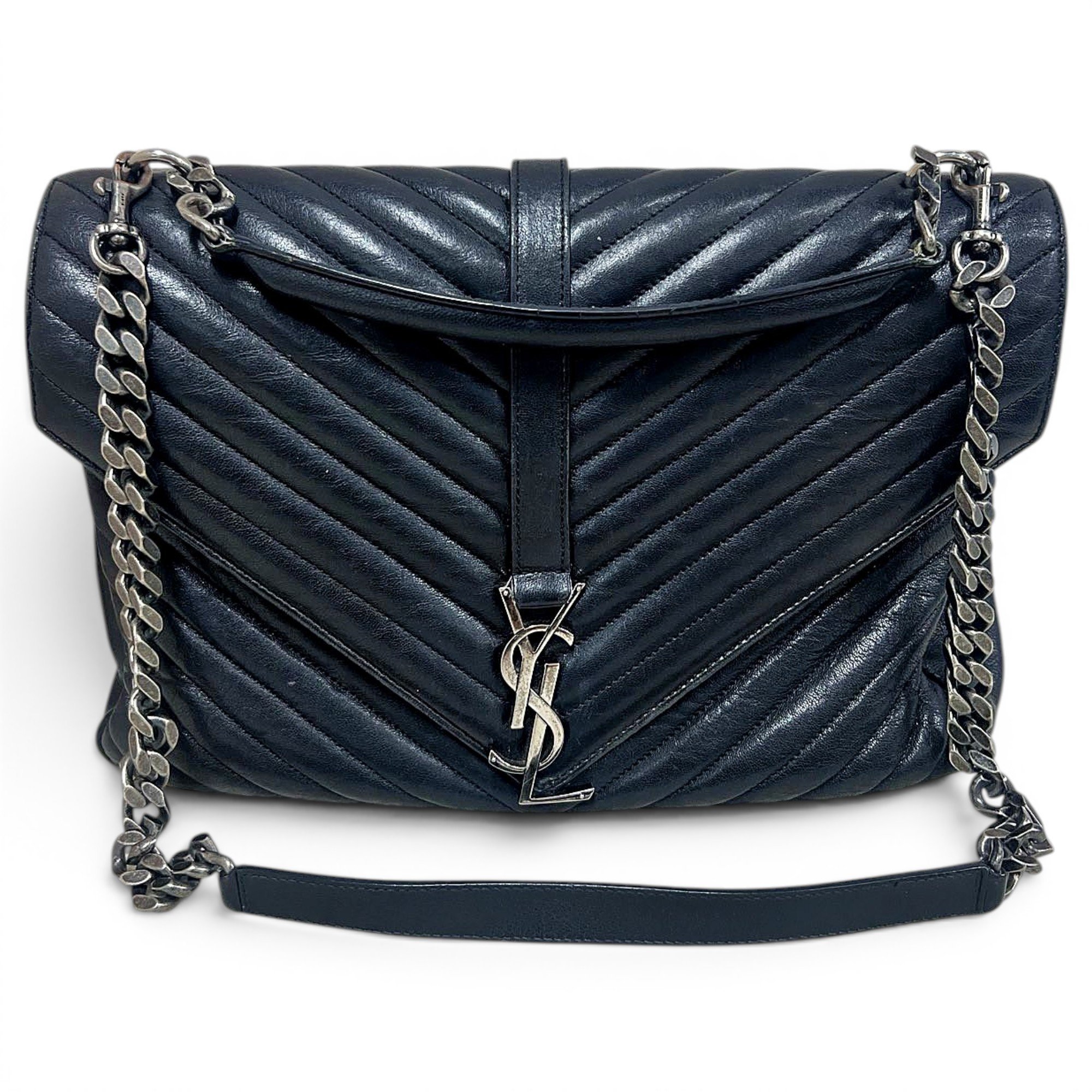 Collége monogramme leather handbag
