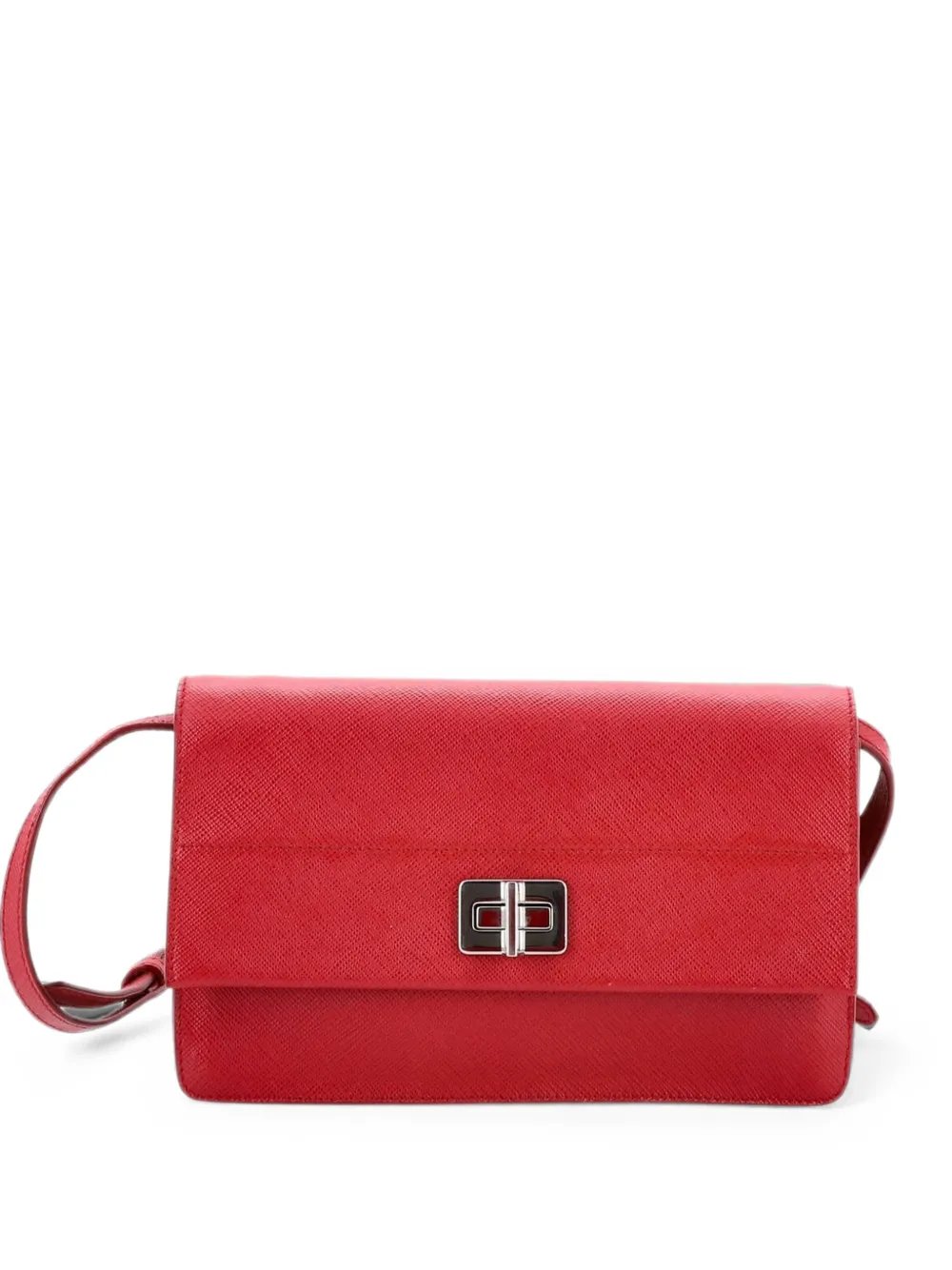 Turn Lock Wallet Saffiano Leather Small crossbody bag