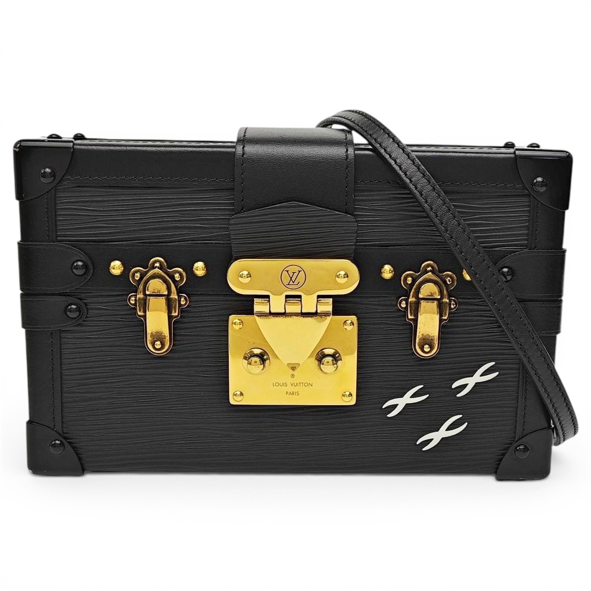 Petite Malle leather handbag