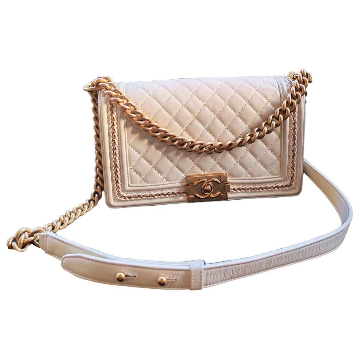 Boy leather crossbody bag
