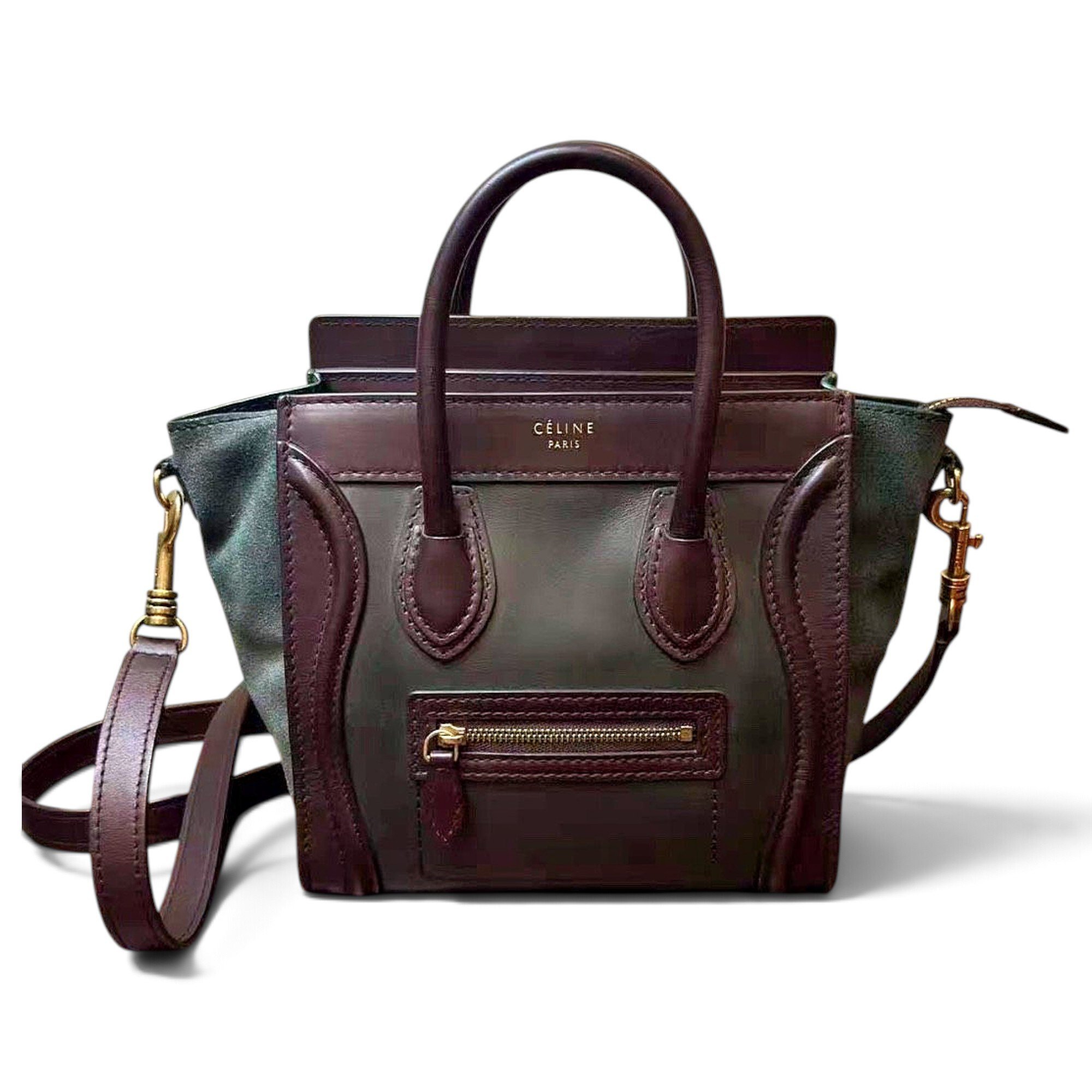 Celine Nano Luggage leather handbag
