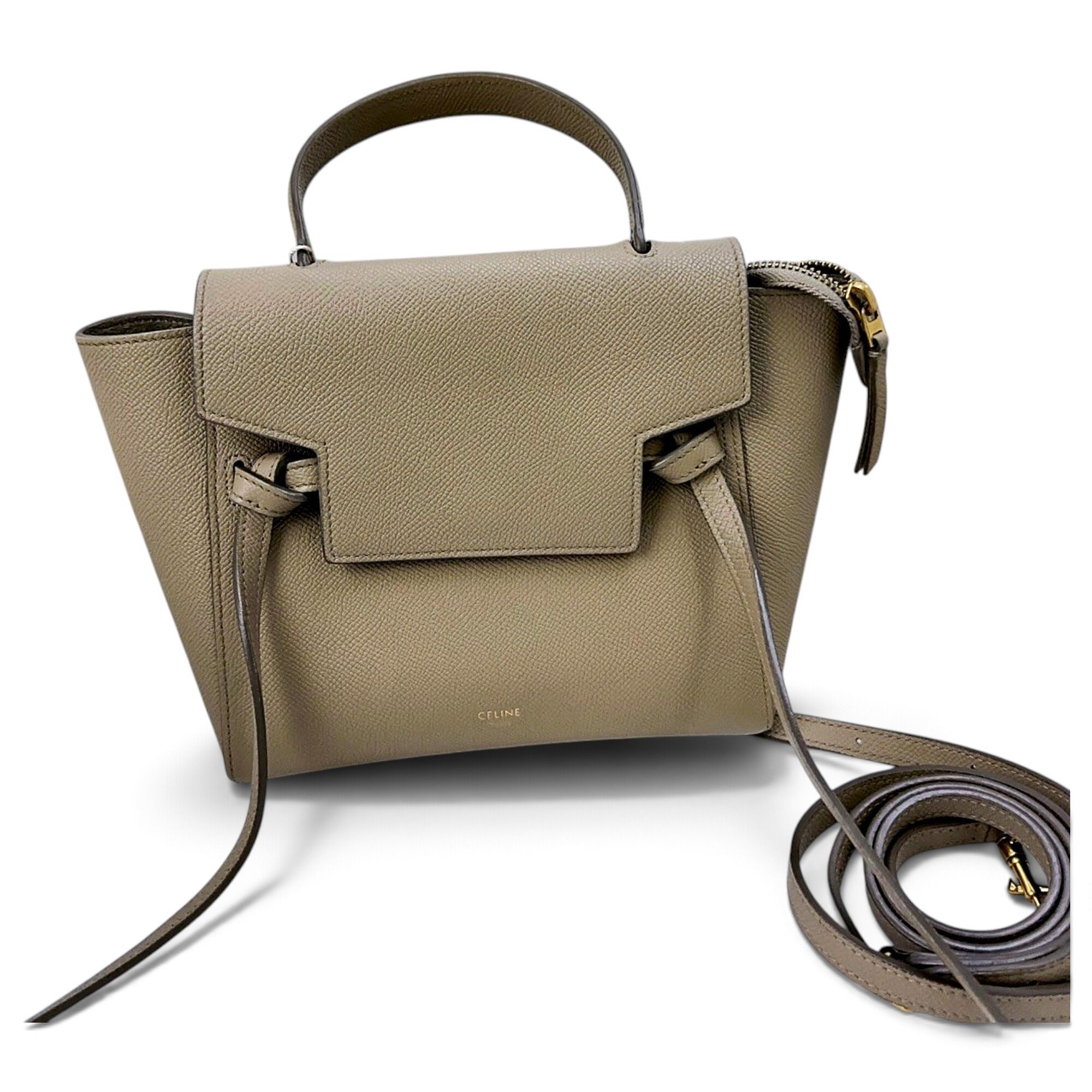 Belt leather handbag