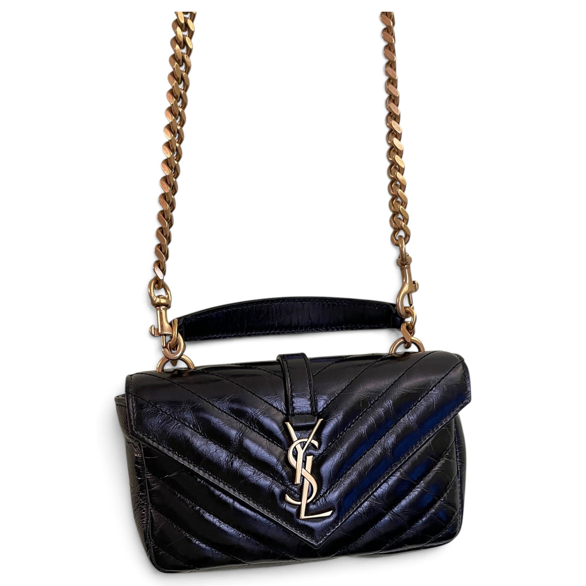Collége monogramme leather handbag
