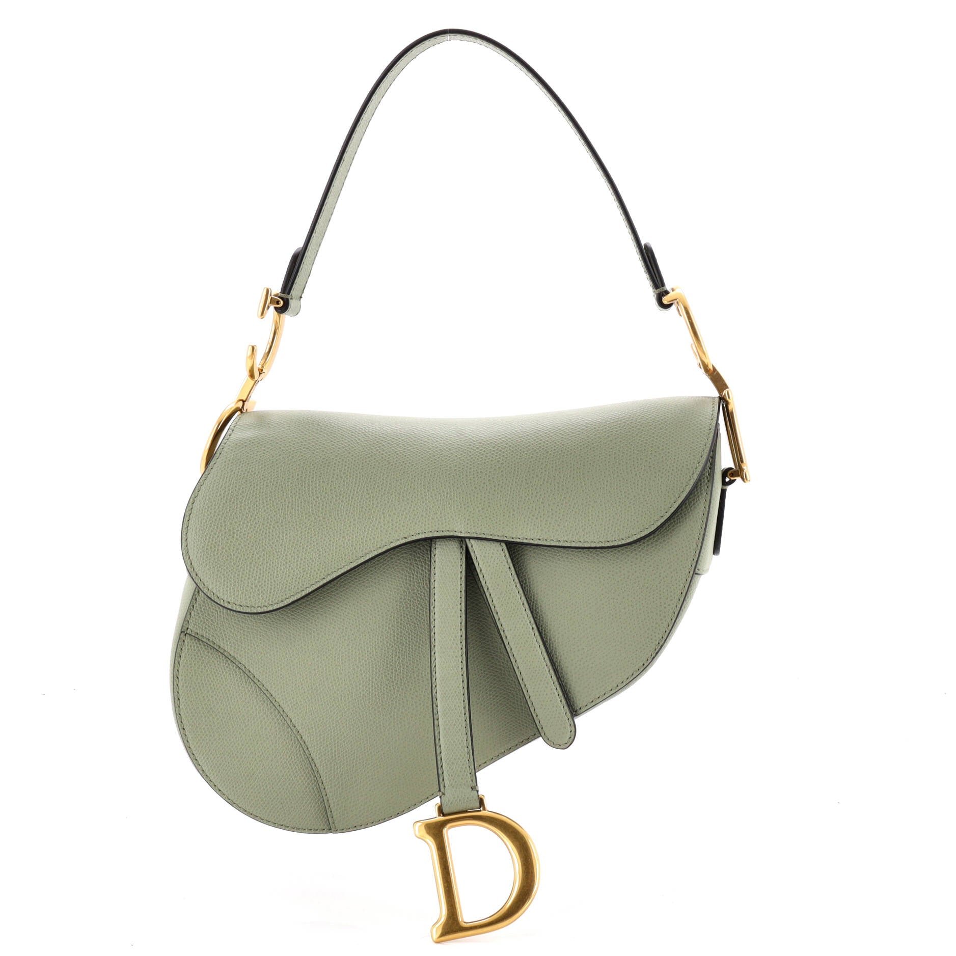 Saddle Handbag Leather Medium