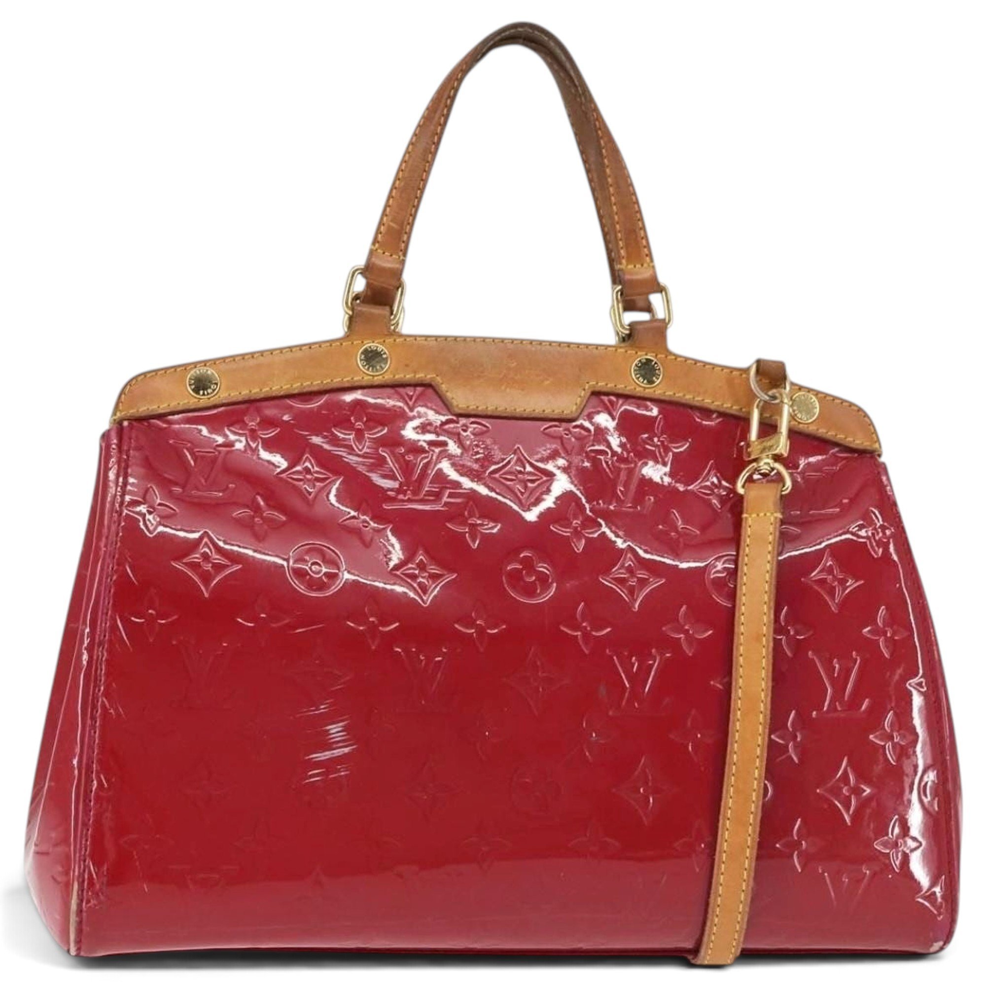 Patent leather handbag