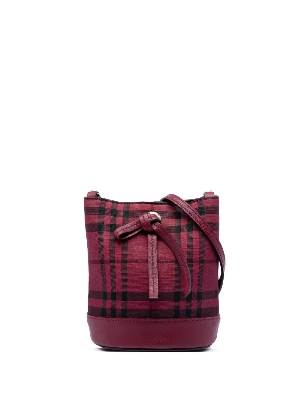 2014-2017 Baby Haymarket Check Nylon Overdyed bucket bag
