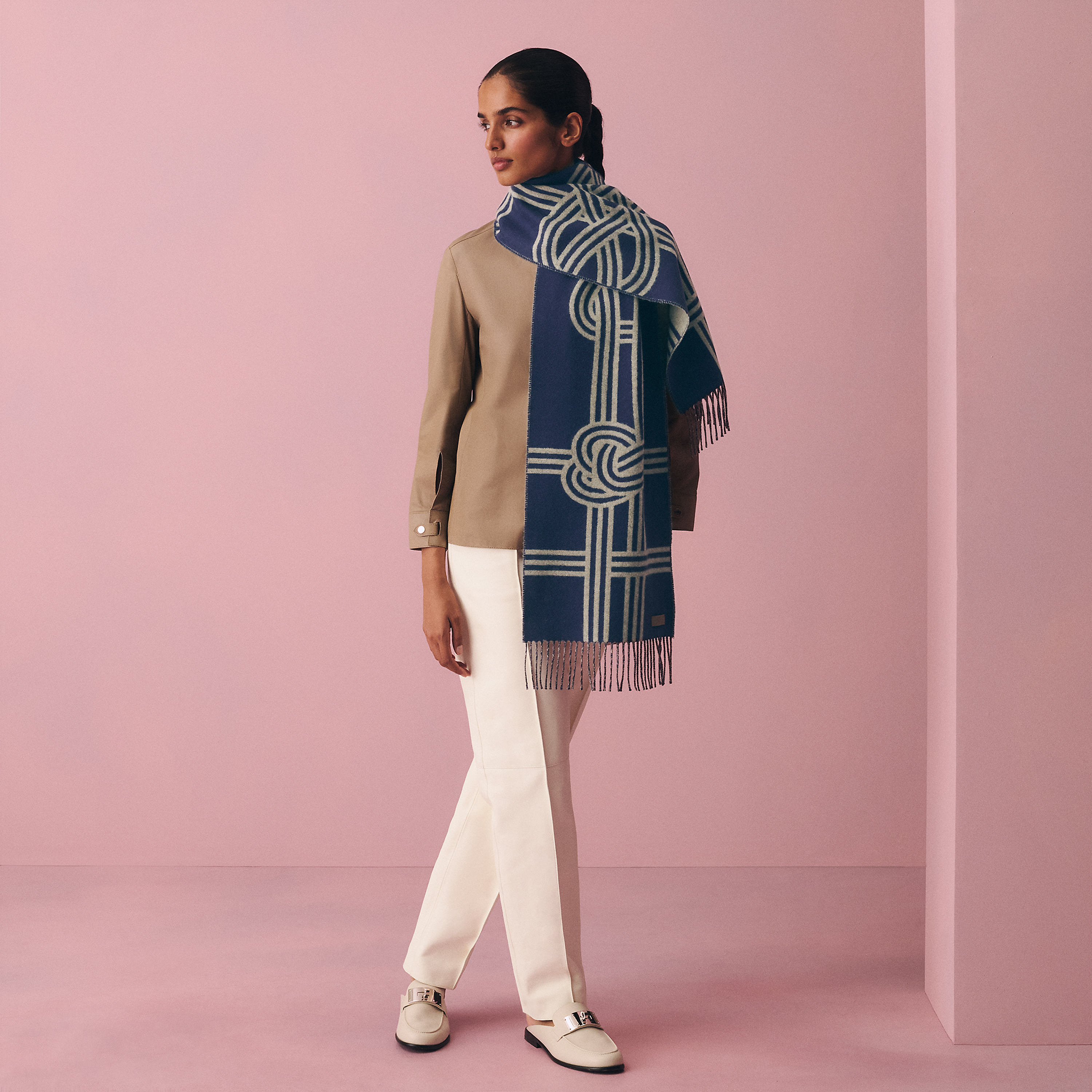 Petite Casaque Noeuds Marins scarf