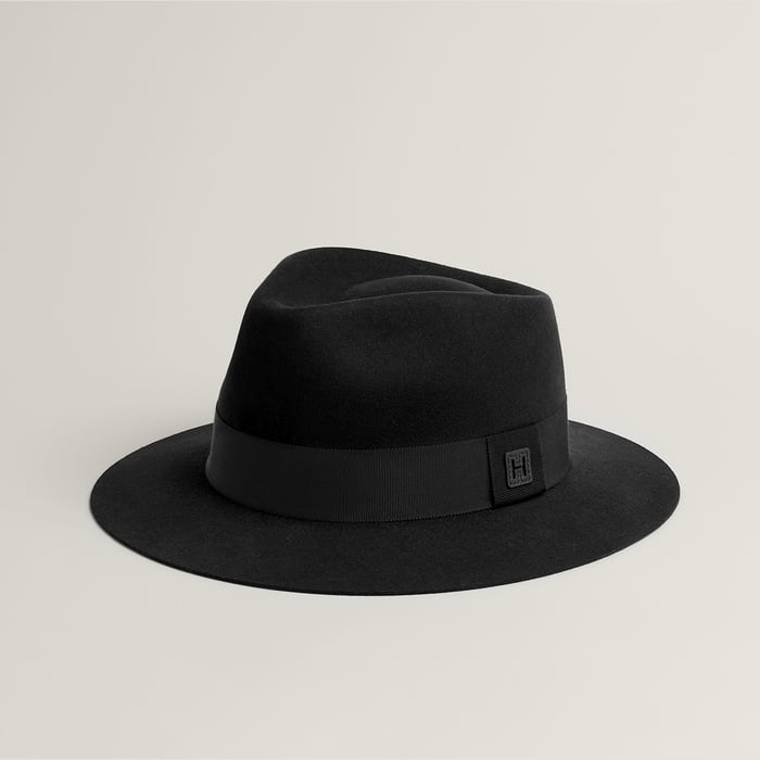 Noir Balthazar H Cut Hat