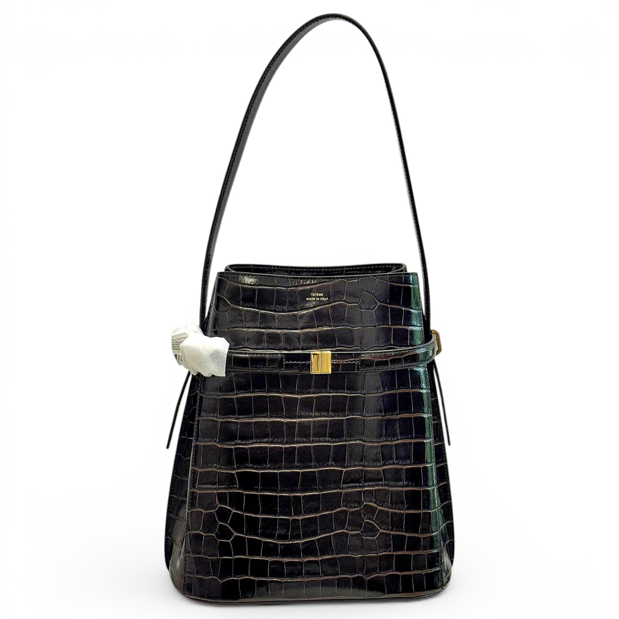 Toteme T-Lock leather handbag