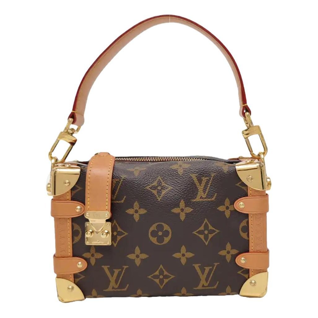 Side Trunk leather handbag