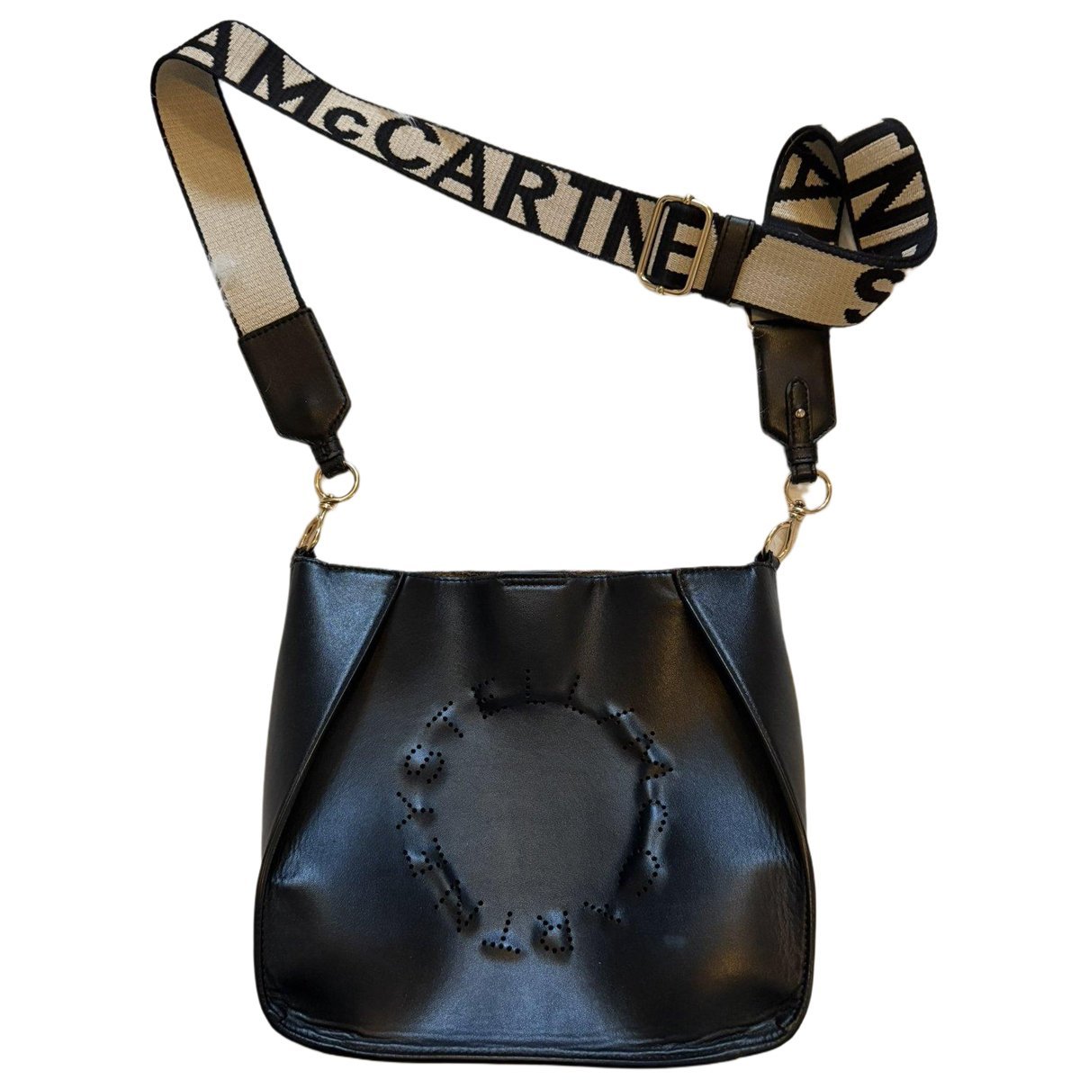 Logo vegan leather crossbody bag