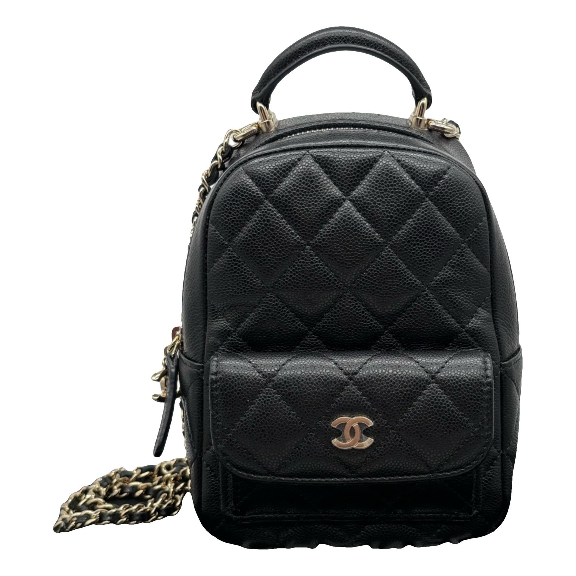 Graffiti leather backpack