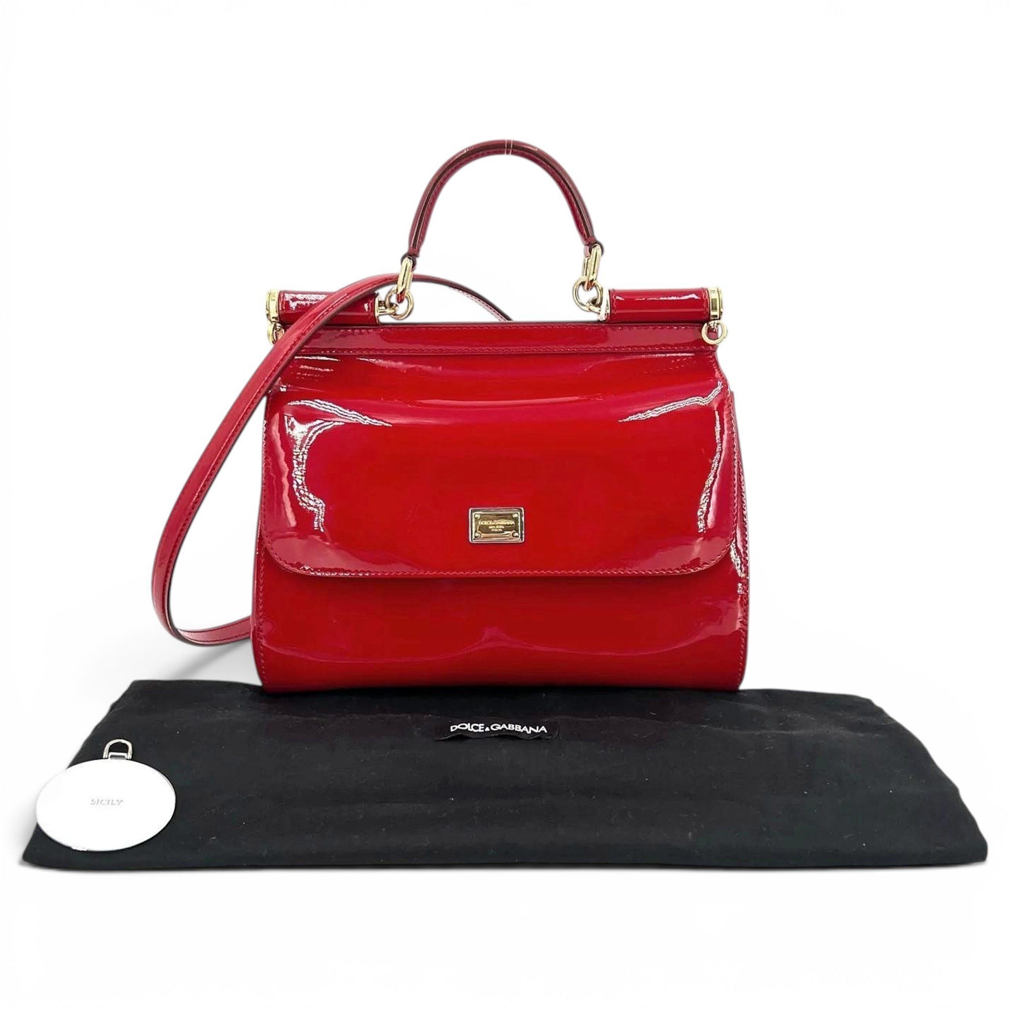 Sicily patent leather handbag