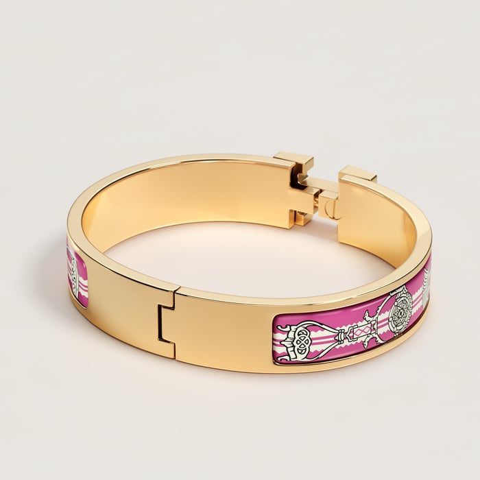 Crépuscule Violet Clic H Etriers Bracelet