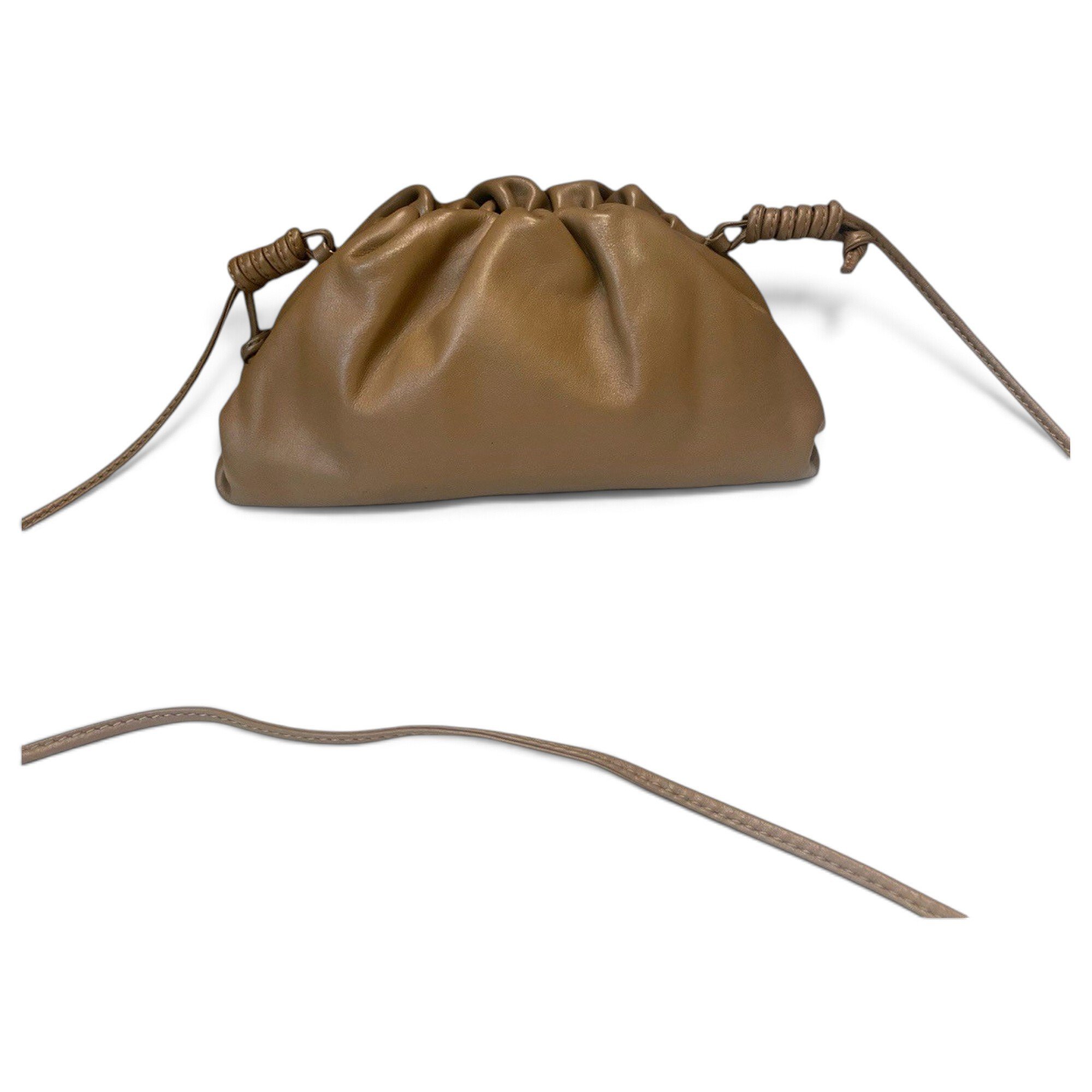 Pouch leather crossbody bag