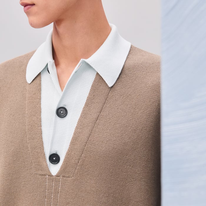 Grège "Lin Et l'Autre" Polo Shirt