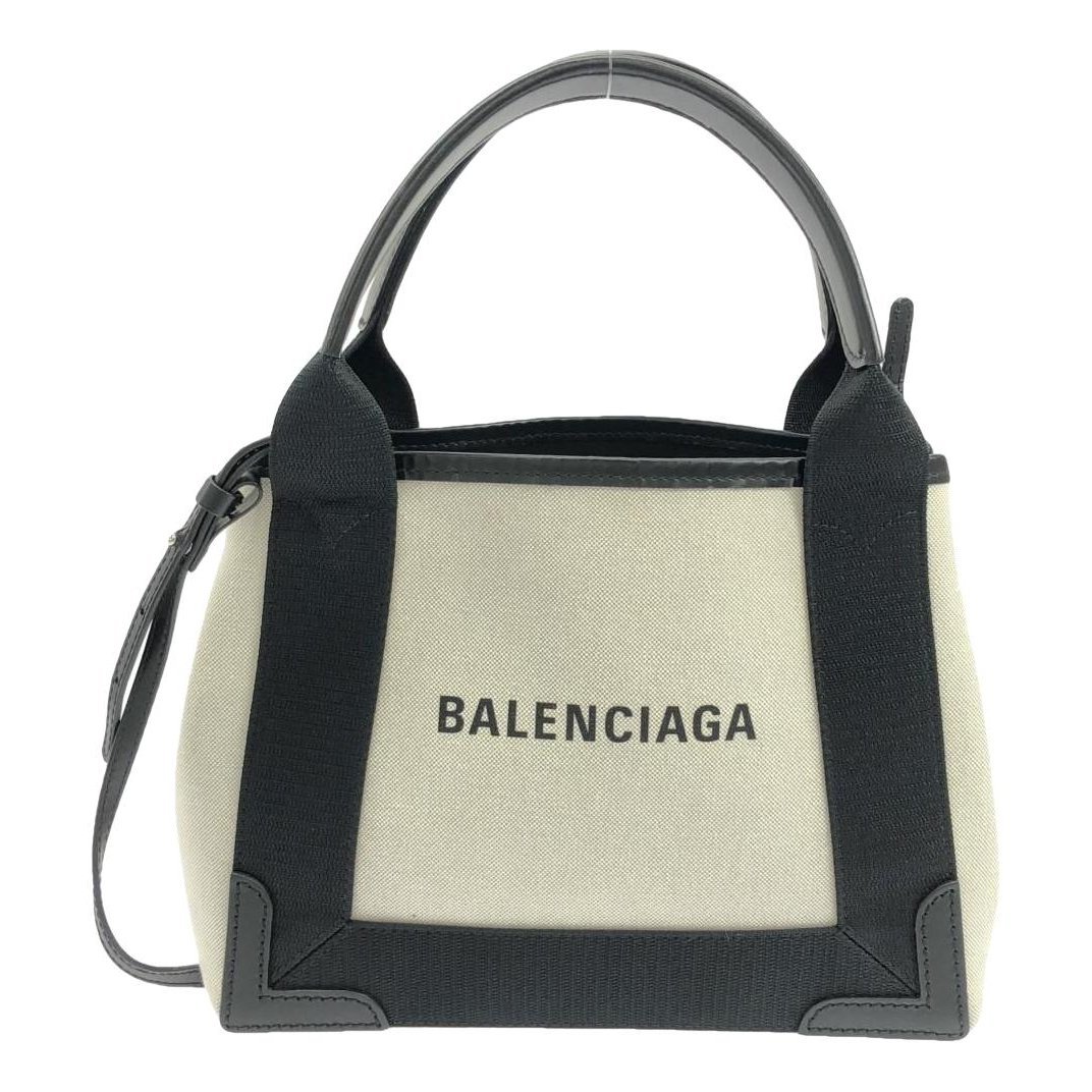 Navy cabas cloth handbag