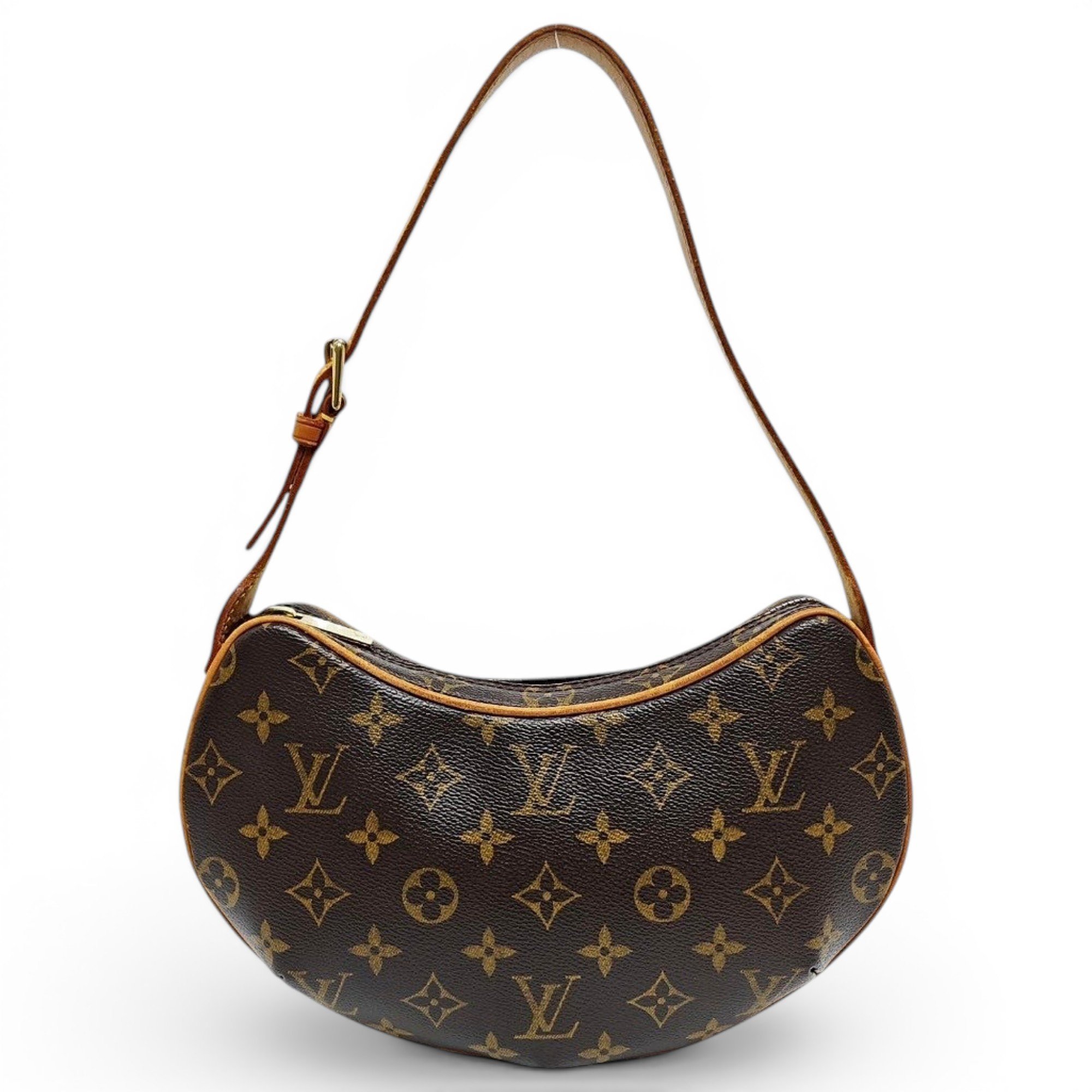 Croissant leather handbag