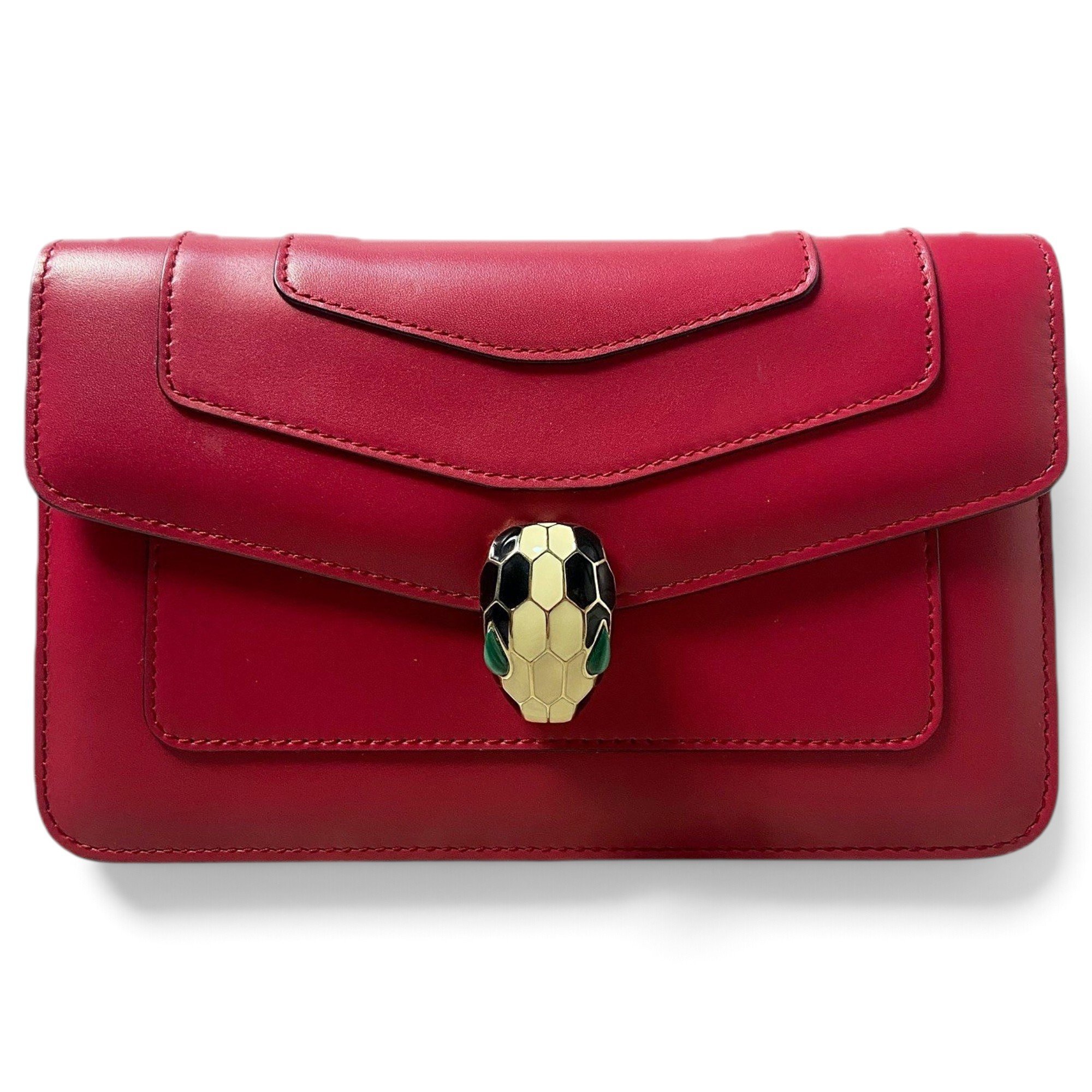 Serpenti leather handbag