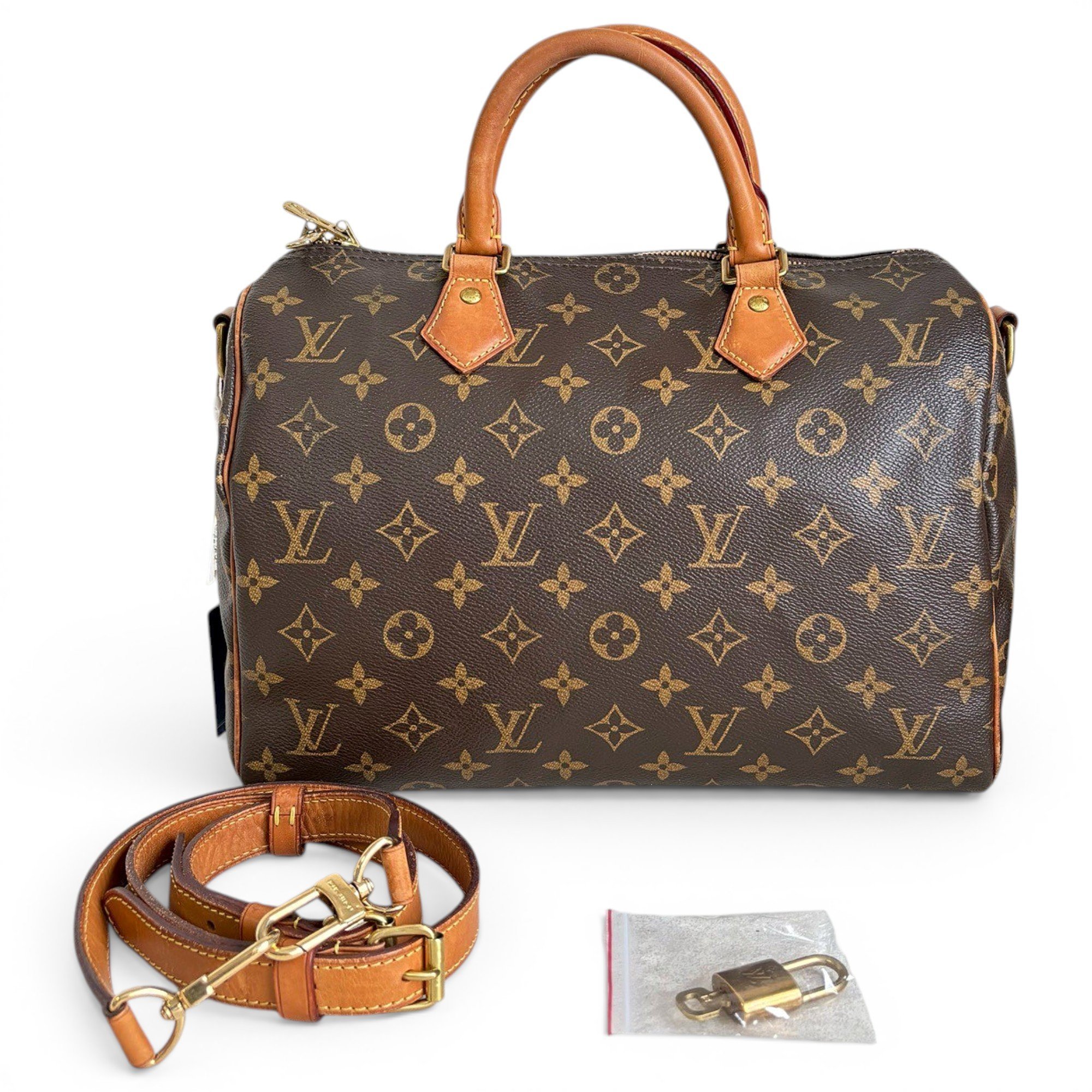 Speedy leather handbag