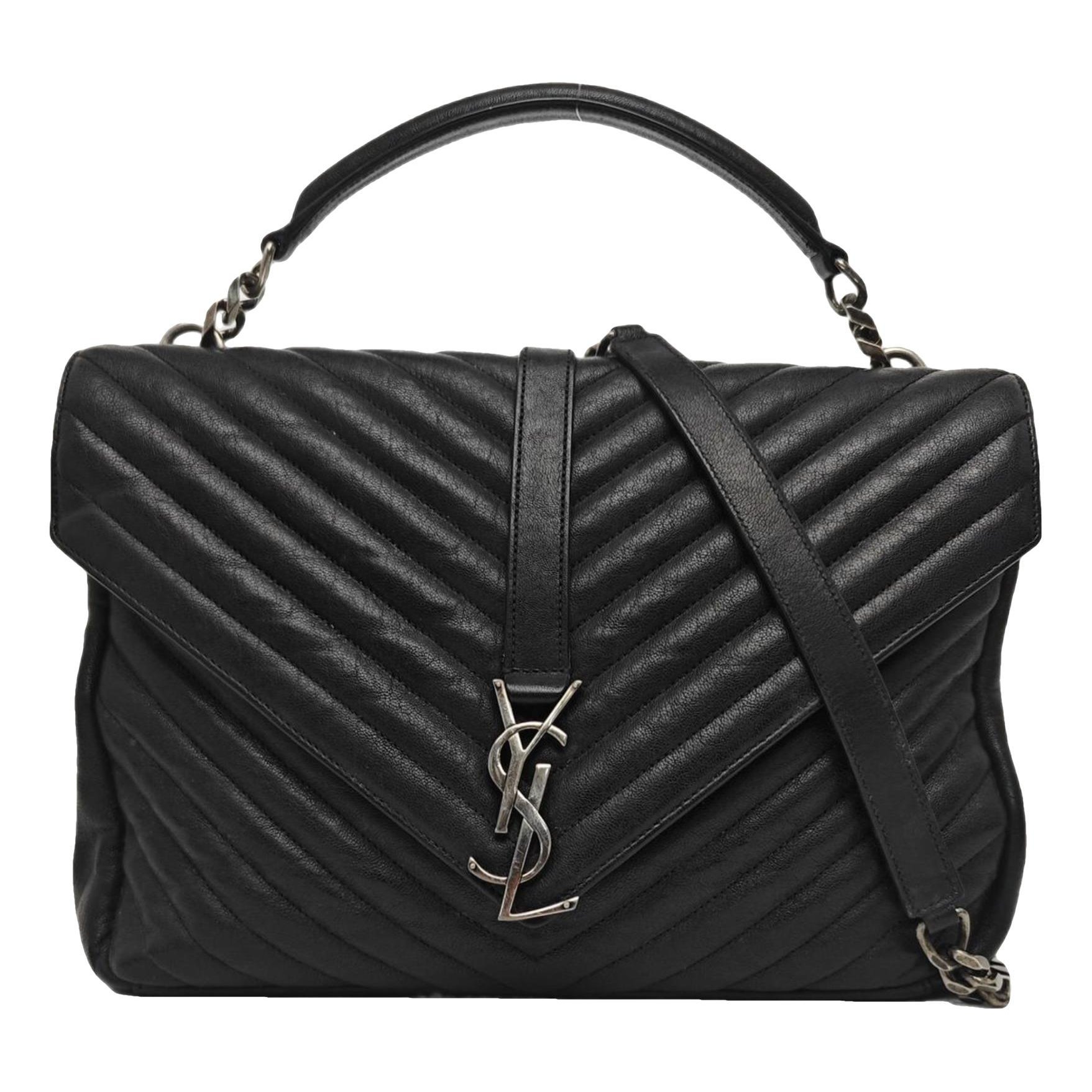 Collége monogramme leather handbag